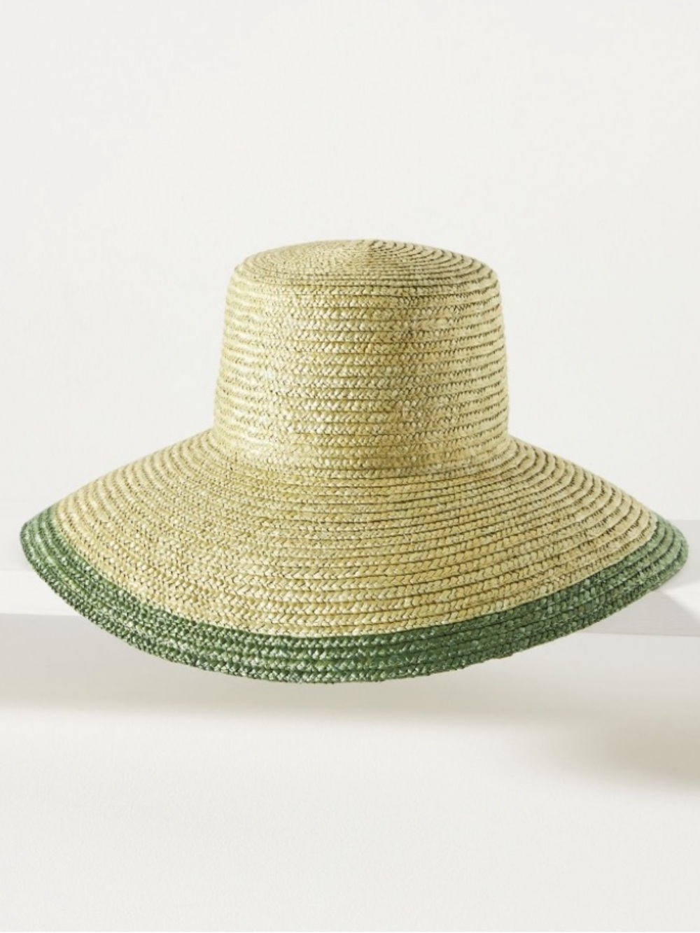 Anthropologie Wyeth Flower Pot Bucket Hat Straw Green Beach Vacation NEW NWT - Picture 14 of 14